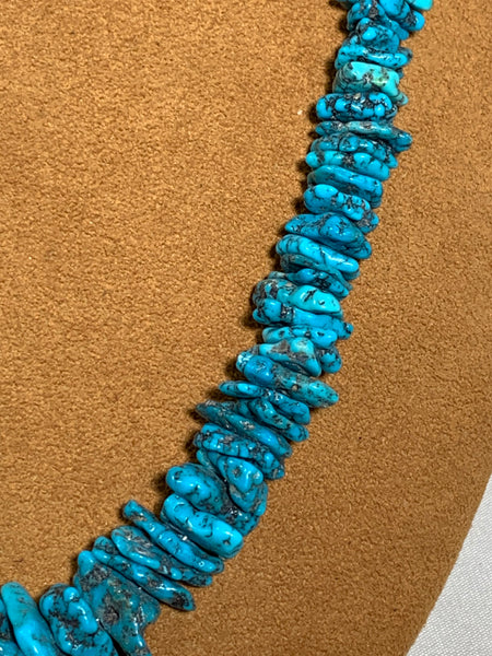 Lone Mountain Turquoise 28” Necklace by Kevin Ray Garcia