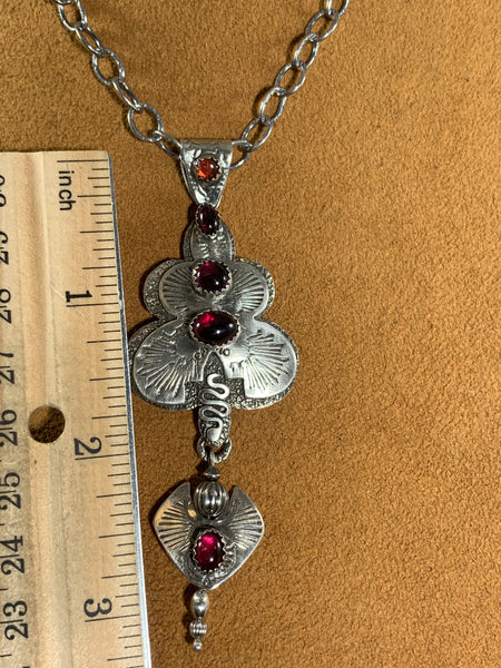 Garnet Necklace by Teresa Archibeque