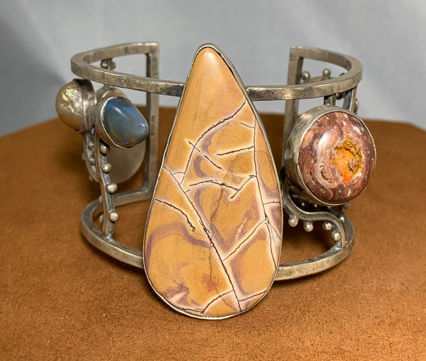 Wonderland Fire Opal Cuff by Victoria Maase Stoll