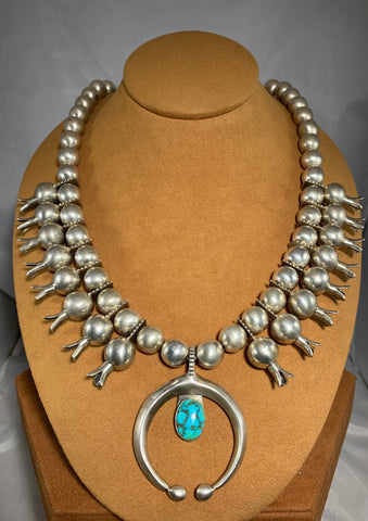 The Jackson Turquoise Squash Blossom Necklace